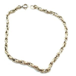 Vintage Rope Bracelet Link Chain Gold-tone 1980s